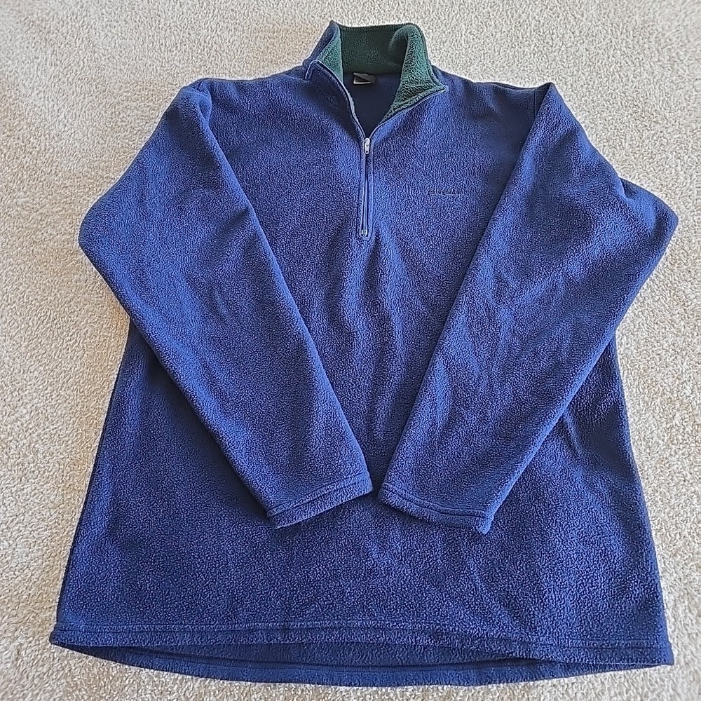Vintage Patagonia Capilene 1/4 Zip Pullover Navy Made In France Men's‎ Sz XL